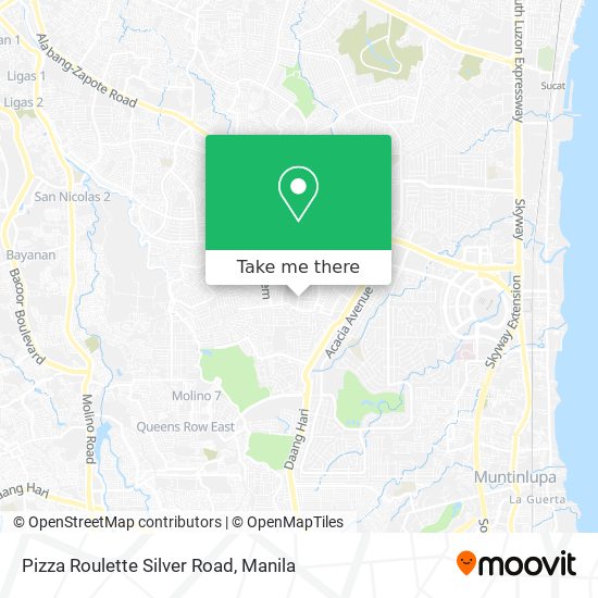 Pizza Roulette Silver Road map