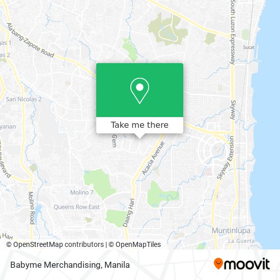 Babyme Merchandising map