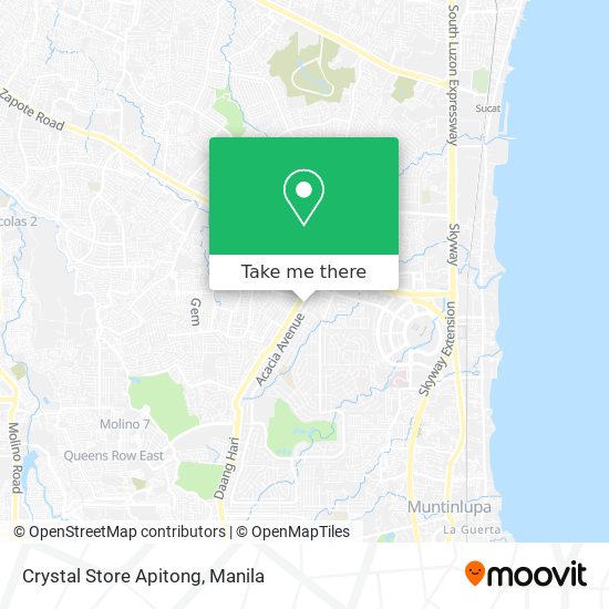 Crystal Store Apitong map