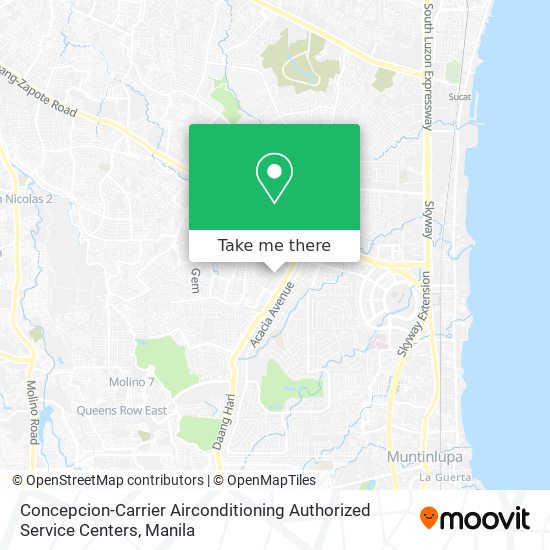 Concepcion-Carrier Airconditioning Authorized Service Centers map