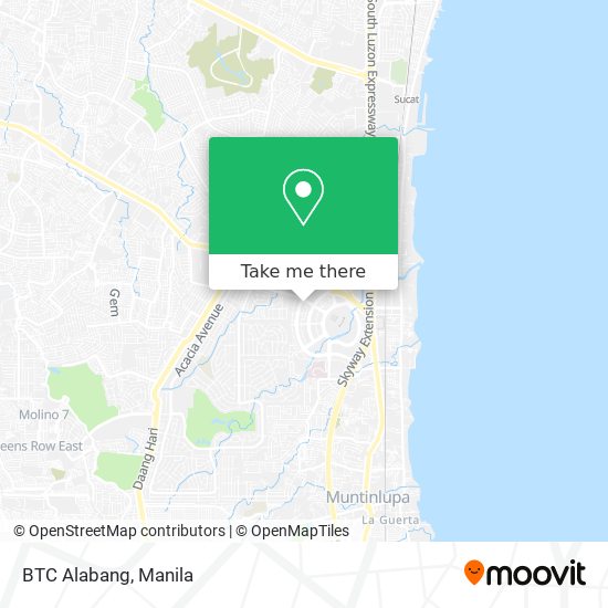 BTC Alabang map
