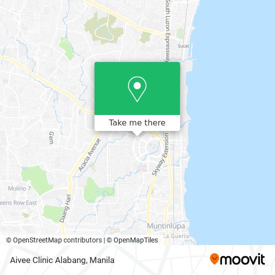 Aivee Clinic Alabang map
