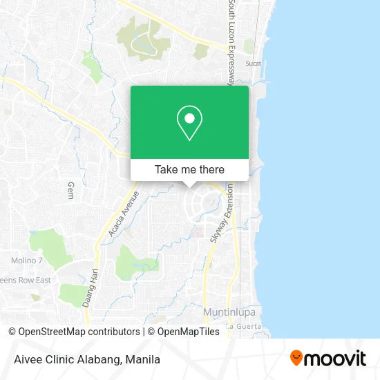 Aivee Clinic Alabang map