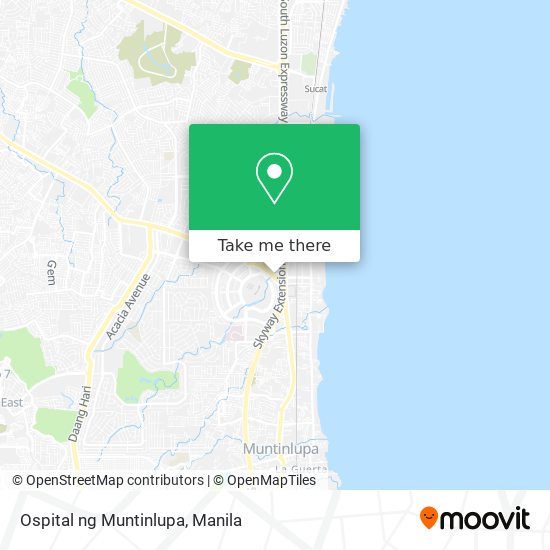 Ospital ng Muntinlupa map