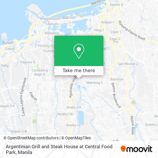 Argentinian Grill and Steak House at Central Food Park map