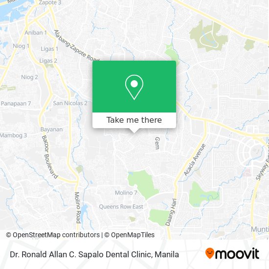 Dr. Ronald Allan C. Sapalo Dental Clinic map