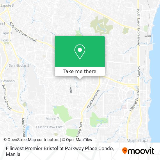 Filinvest Premier Bristol at Parkway Place Condo map