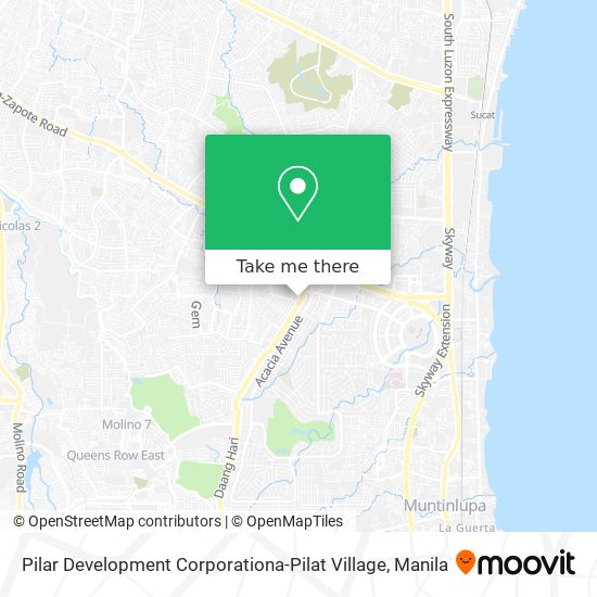 Pilar Development Corporationa-Pilat Village map