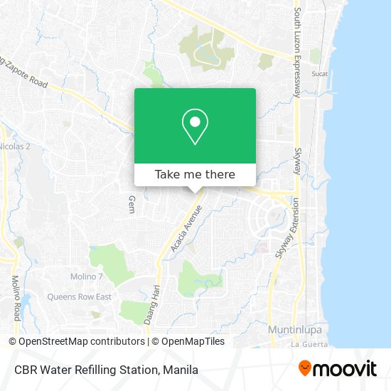 CBR Water Refilling Station map