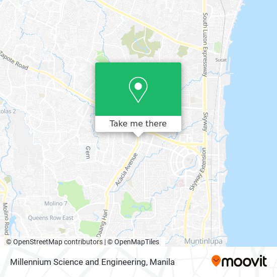 Millennium Science and Engineering map