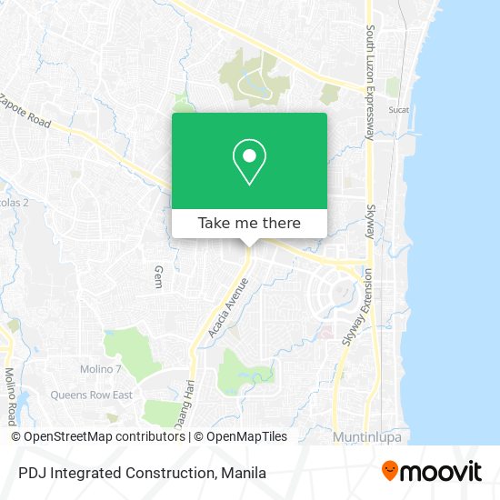 PDJ Integrated Construction map