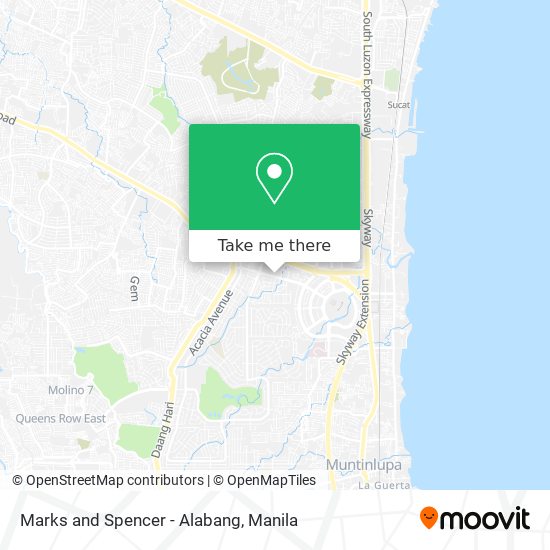 Marks and Spencer - Alabang map
