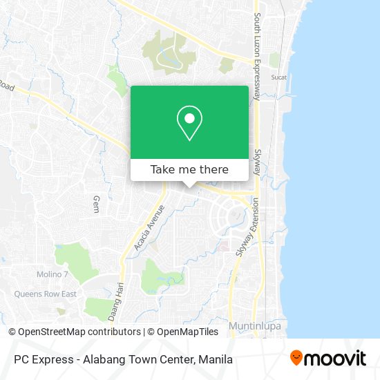 PC Express - Alabang Town Center map