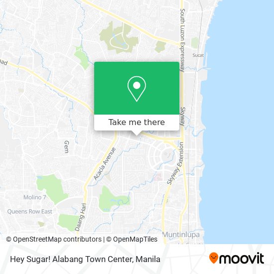 Hey Sugar! Alabang Town Center map