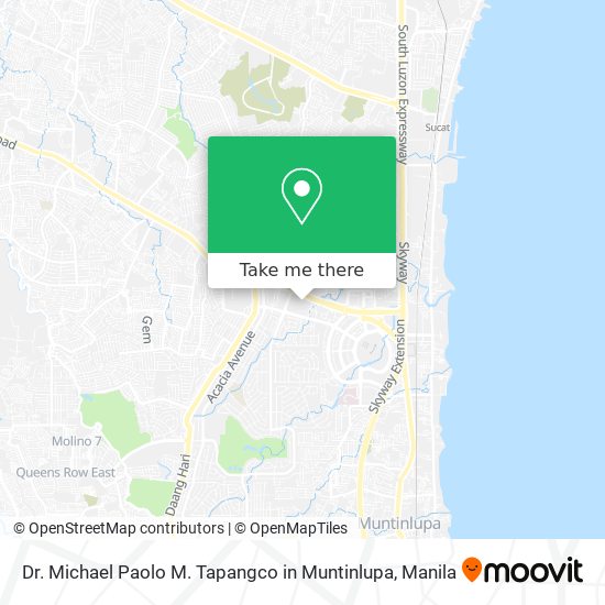 Dr. Michael Paolo M. Tapangco in Muntinlupa map