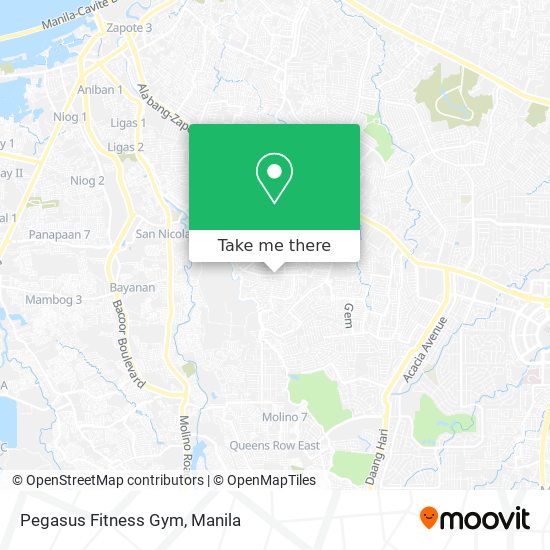 Pegasus Fitness Gym map