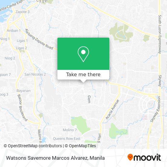 Watsons Savemore Marcos Alvarez map