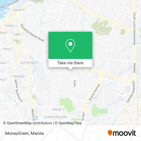 MoneyGram map