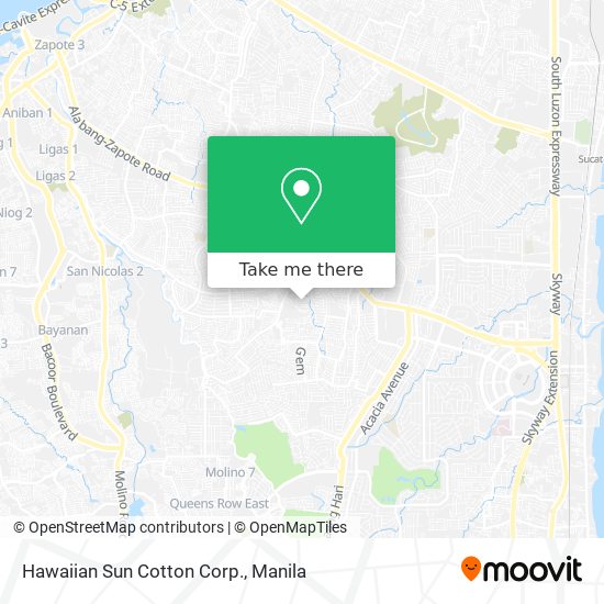 Hawaiian Sun Cotton Corp. map