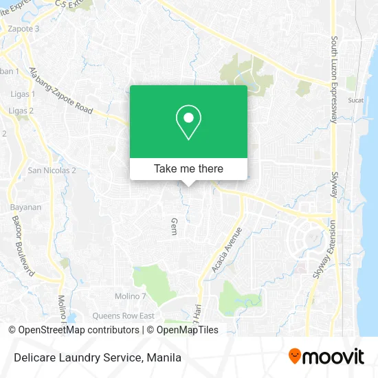 Delicare Laundry Service map