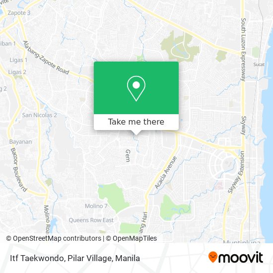 Itf Taekwondo, Pilar Village map