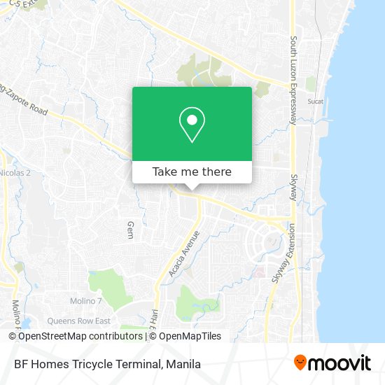 BF Homes Tricycle Terminal map