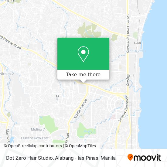 Dot Zero Hair Studio, Alabang - las Pinas map