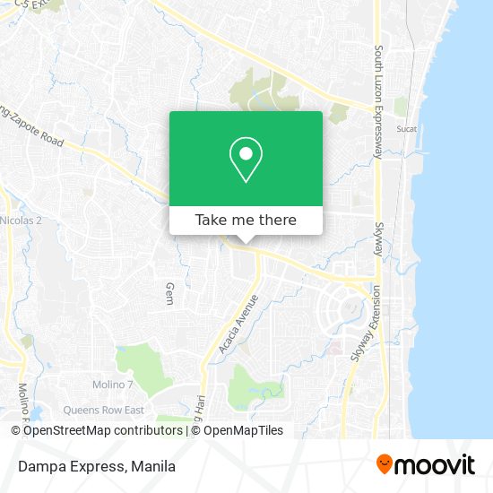 Dampa Express map