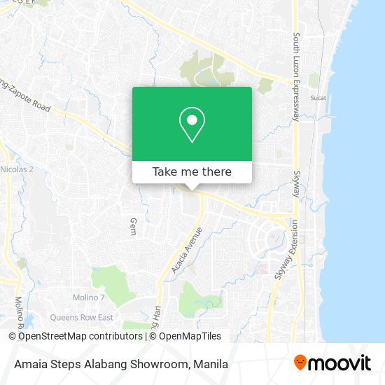 Amaia Steps Alabang Showroom map