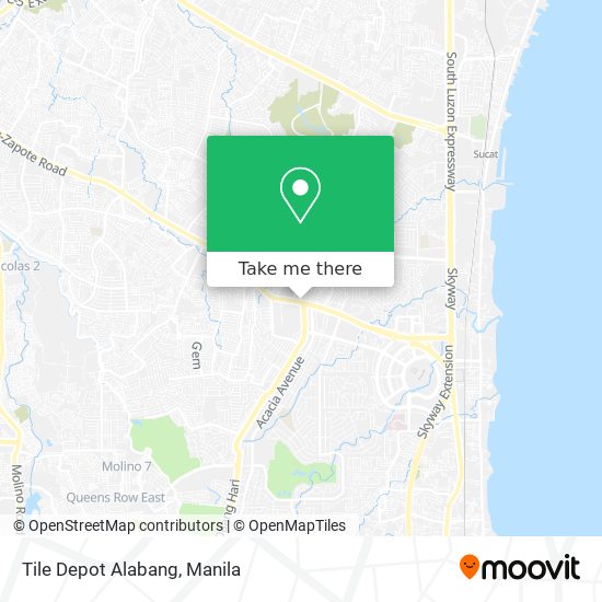 Tile Depot Alabang map