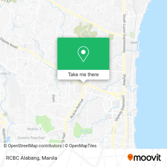 RCBC Alabang map