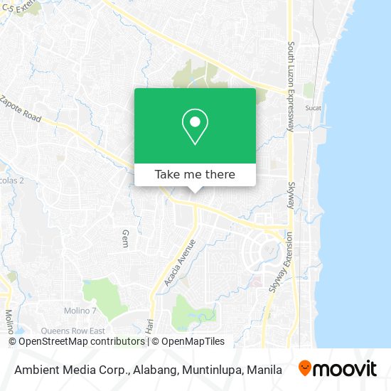 Ambient Media Corp., Alabang, Muntinlupa map