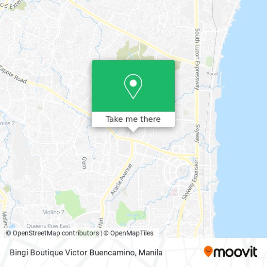 Bingi Boutique Victor Buencamino map