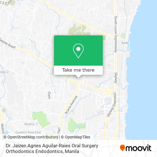 Dr. Jaizen Agnes Aguilar-Raies Oral Surgery Orthodontics Endodontics map