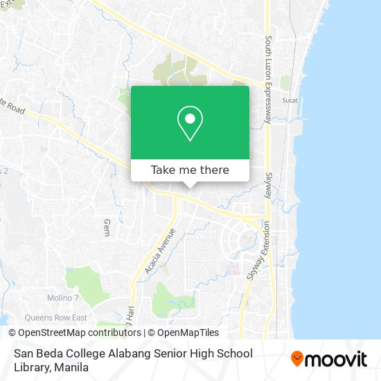 San Beda College Alabang Senior High School Library map