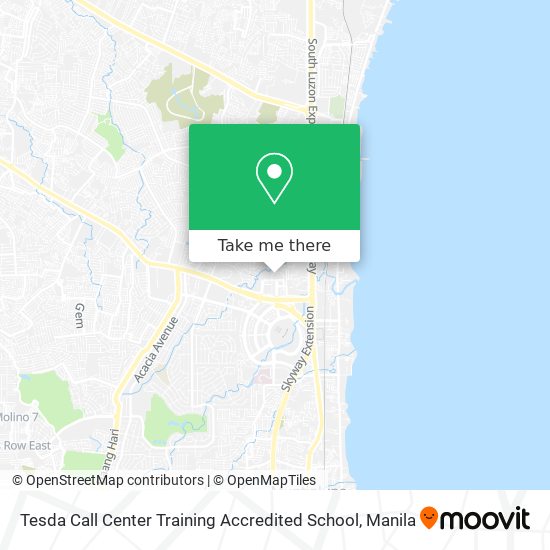 Tesda Call Center Training Accredited School map