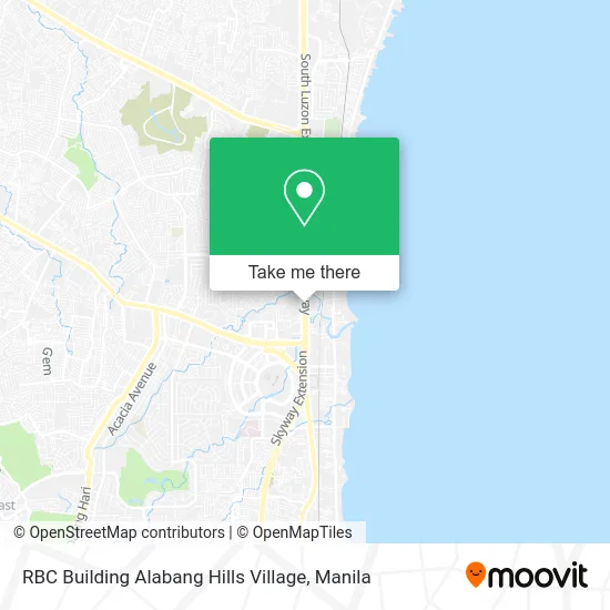 RBC Building Alabang Hills Village map