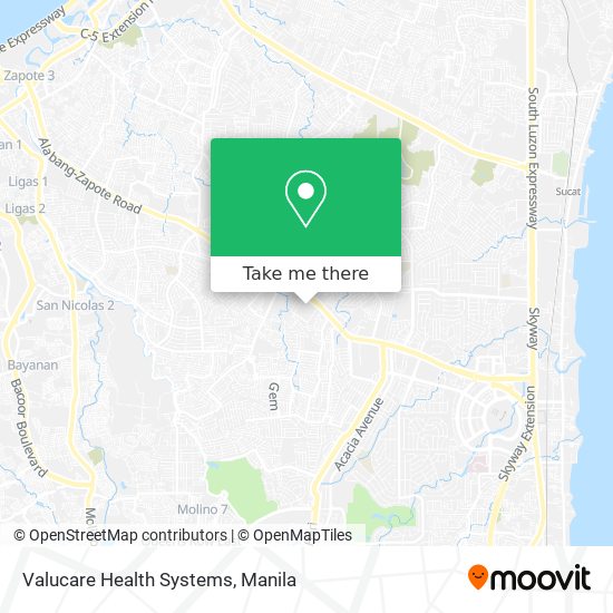 Valucare Health Systems map