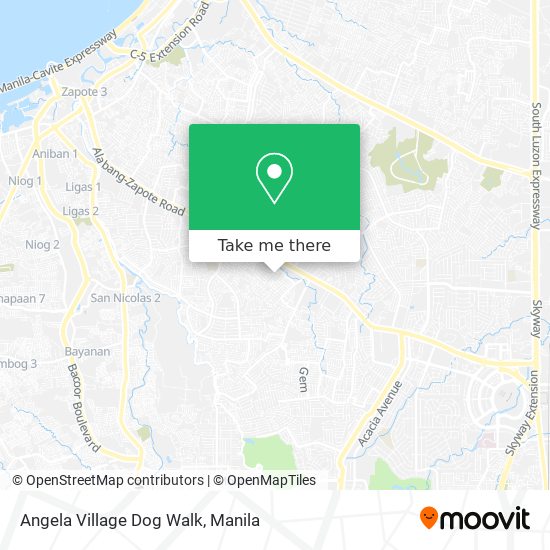 Angela Village Dog Walk map