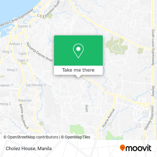 Cholez House map