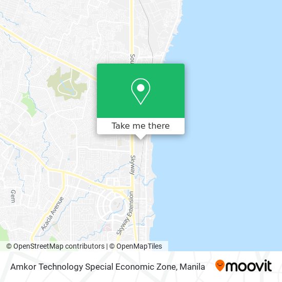 Amkor Technology Special Economic Zone map