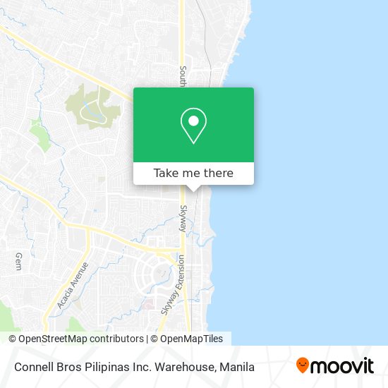 Connell Bros Pilipinas Inc. Warehouse map