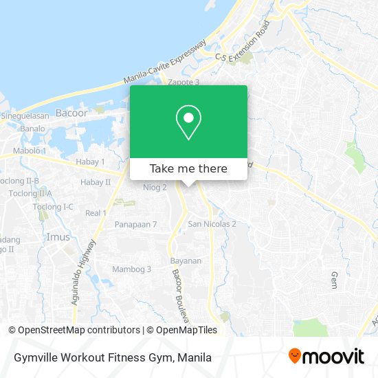 Gymville Workout Fitness Gym map