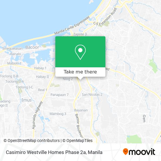 Casimiro Westville Homes Phase 2a map