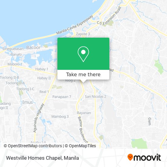 Westville Homes Chapel map