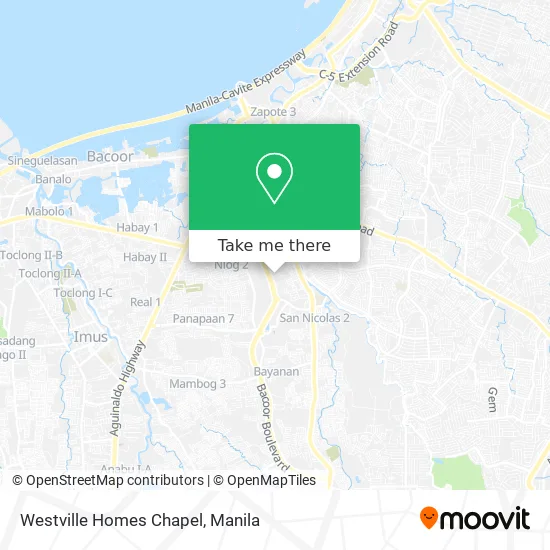 Westville Homes Chapel map