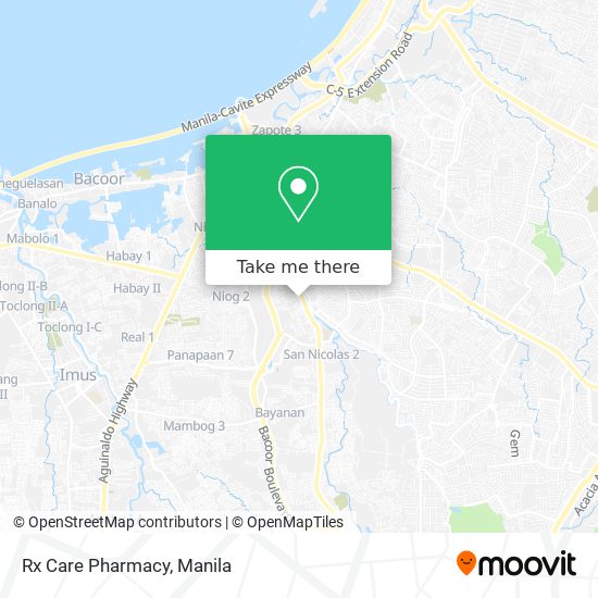 Rx Care Pharmacy map