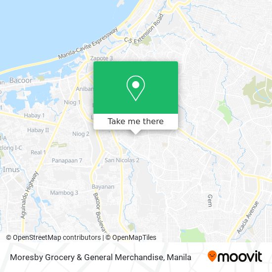 Moresby Grocery & General Merchandise map