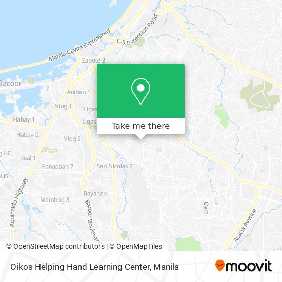 Oikos Helping Hand Learning Center map