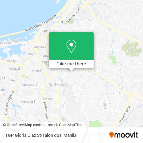 TGP Gloria Diaz St-Talon dos map